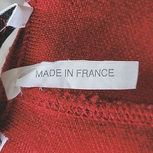 Vtg 90s Rodier cranberry wool-blend cardigan jacket - Picture 6 of 15